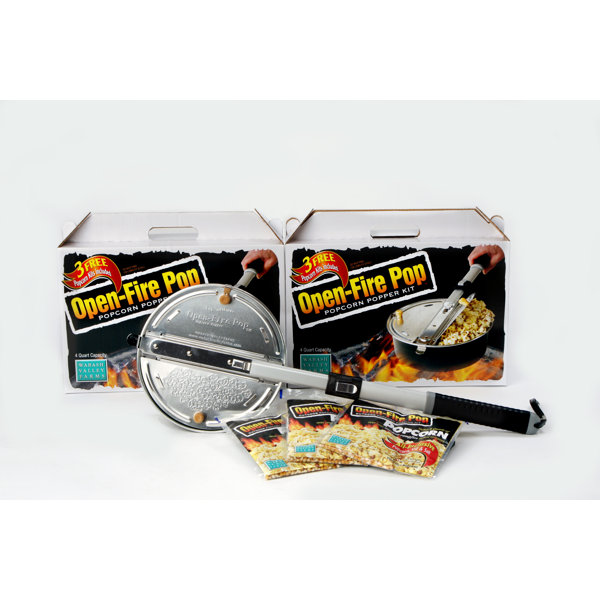 Wabash Valley Farms Open Fire Popcorn Popper Kit Plus 3 All Inclusive Popping Kits & Reviews